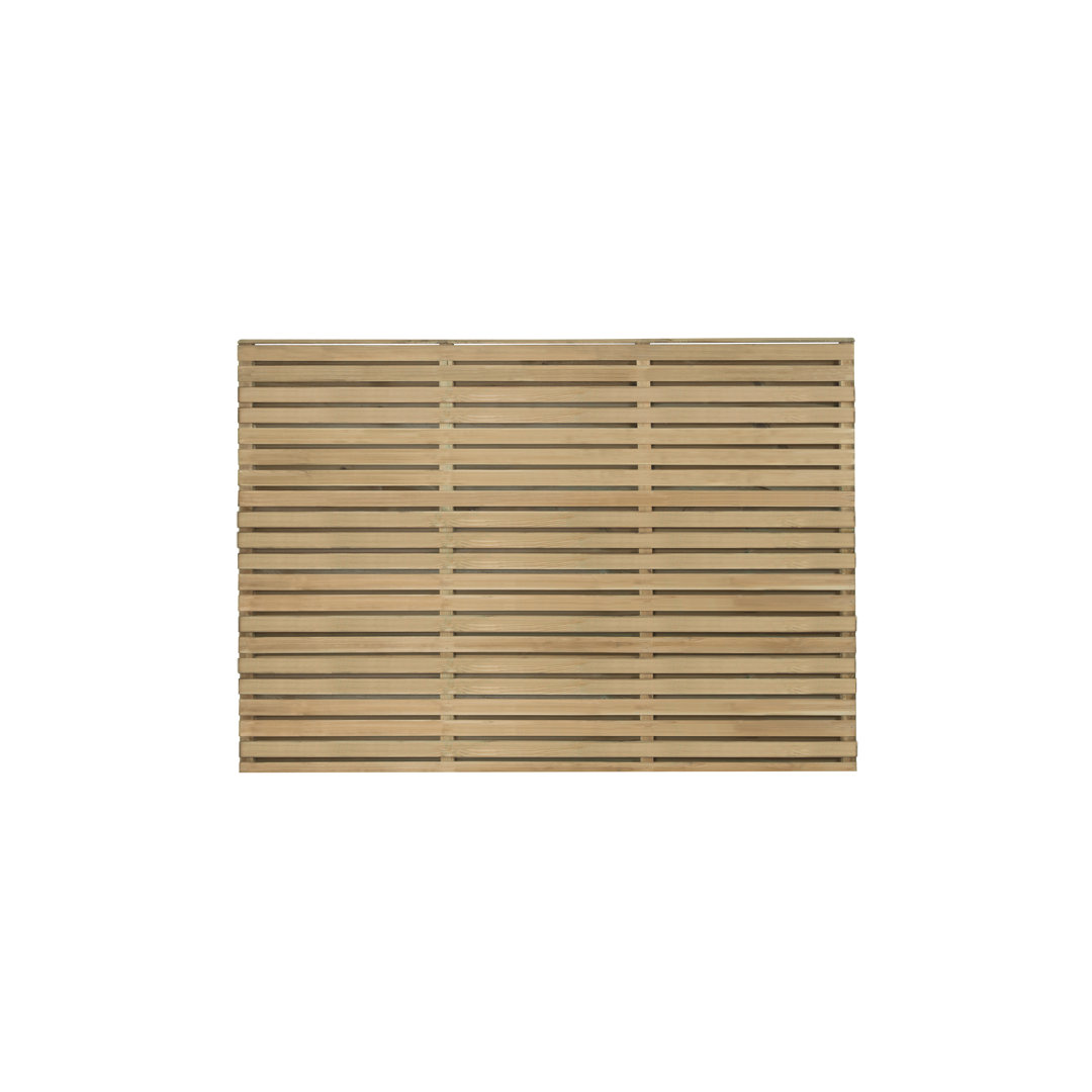 Forest Double Slatted Fence Panel