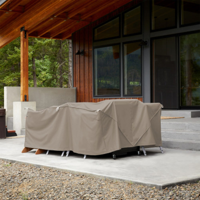 Housse pour mobilier de patio Ayvin Easy Fold, H 35 po x l 140 po x P 70 po, Brun clair