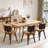 18.9" H Mid-Century Modern Dining Chair with Padded Seat Cushion & Curved Backrest, Upholstered Side Chair Set of 2-168889501-185442236