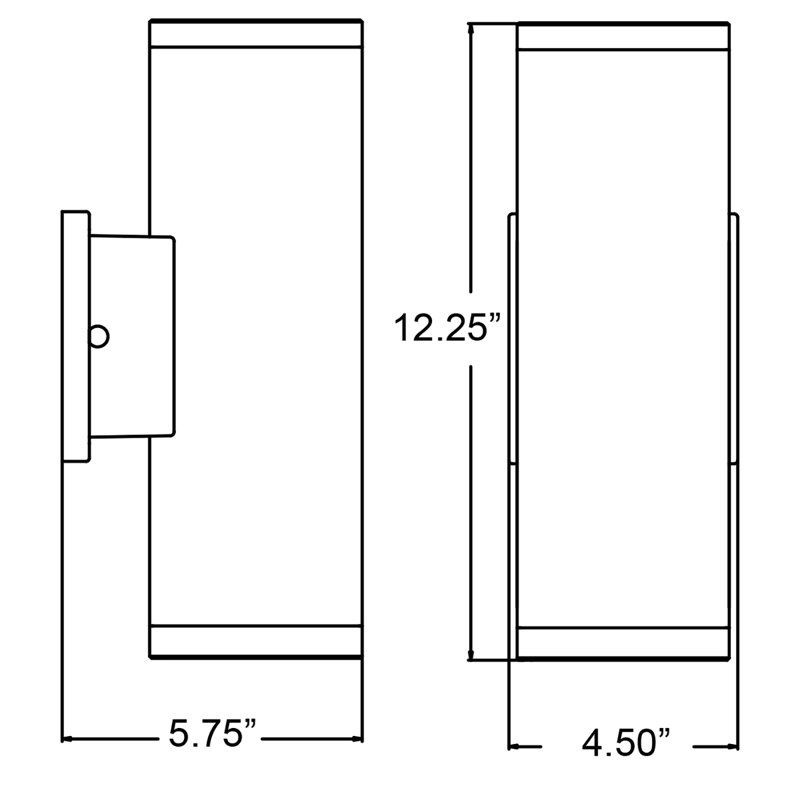 Haarstick Wall Light, 12" H x 4" W x 4" D, Satin