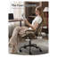 Chaise de bureau légère en suède