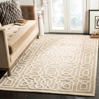 Cannen Hand Tufted Wool Geometric Rug