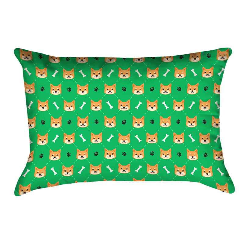 Coussin Katelyn Elizabeth, Polyester, Vert
