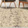 Tapis intérieur fauve à motif floral abstrait Abril - 100% polypropylène Callicoon