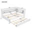 Lit de jour double avec tablettes de rangement et lit gigogne, lit de jour moderne-1635791324