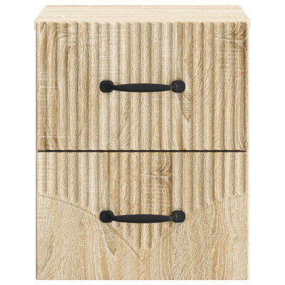 34.5cm W Manufactured Wood Bedside Table