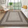 Machine Washable Non-Slip Non-Shedding Area Rugs for Living Room, Farmhouse Printed Braided Bordered Carpet, Stain Resistant Thin Foldable Floor Cover for Nursery Dining Room