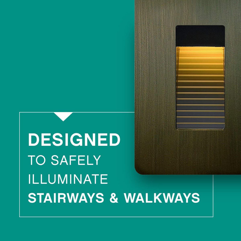 Luna 1-Light LED Step Light, Matte Bronze