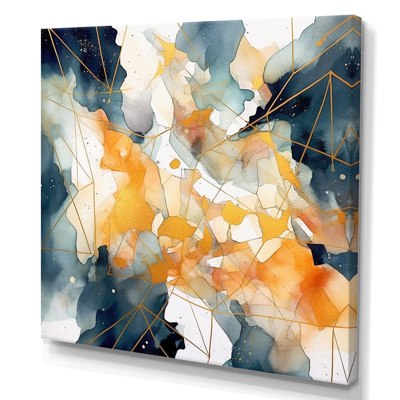 Couleurs vibrantes de l'œuvre d'art scandinave III - salon d'art mural scandinave, Toile tendue, H 24 po x l 24 po