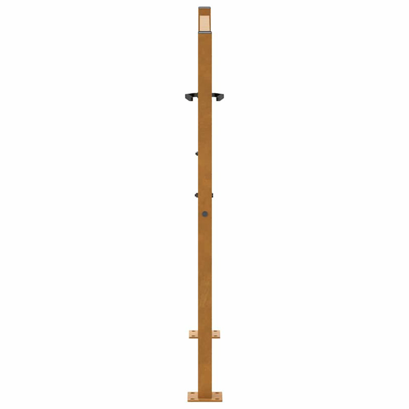 Porte de jardin vidaXL 105 x 105 cm, H 3,53 pi x l 3,53 pi, Brun