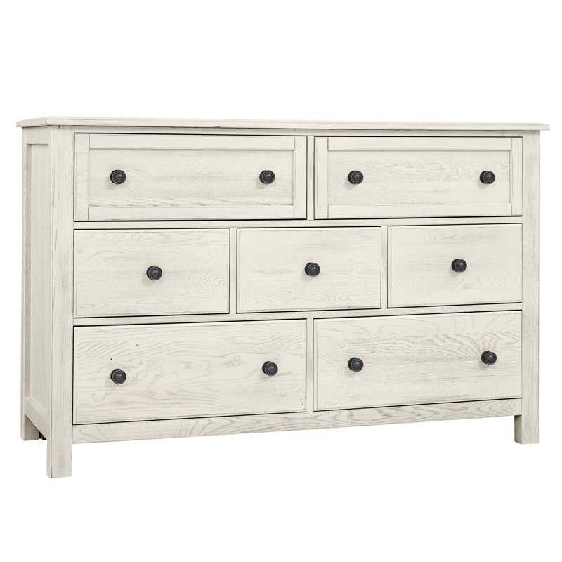 Lewin 7-Drawer Dresser, Blanc patiné