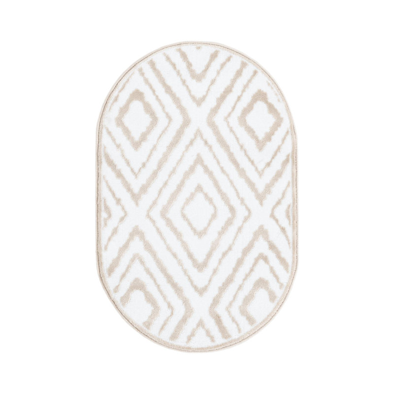 Amose Abstract Indoor Rug, Oval 2' x 3'
