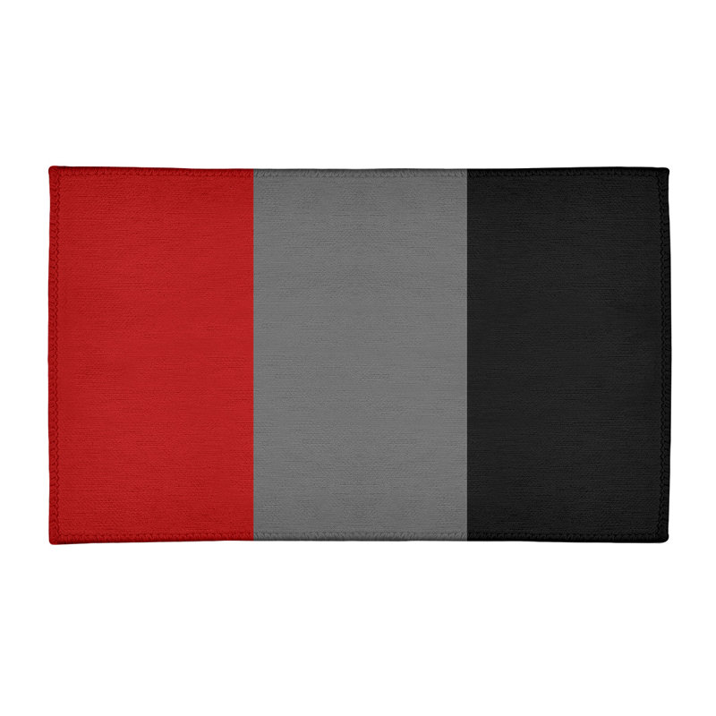 Tapis rouge/gris, Rectangle 2 pi x 3 pi