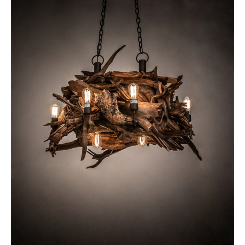 Driftwood 8 - Light Chandelier