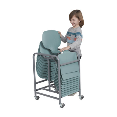 ECR4Kids The Surf Portable Lap Desk with Mobile Storage Cart, Flexible Seating, 10-Pack