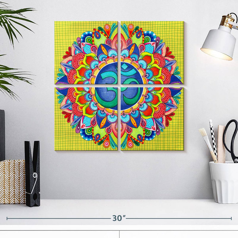 Adella Om Mandala, H 18 po x l 18 po