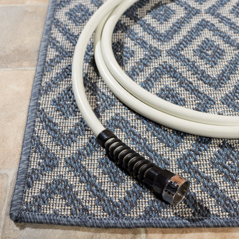 Tapis d'intérieur / extérieur géométrique lavable à la machine Jourae