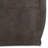18 Inch Wide Square Pouf In Distressed Dark Brown Genuine Leather