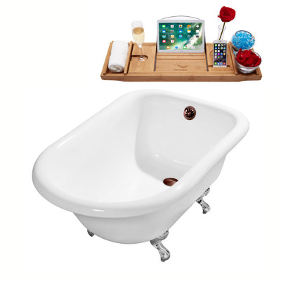 Baignoire de trempage sur pattes 66 "Streamline