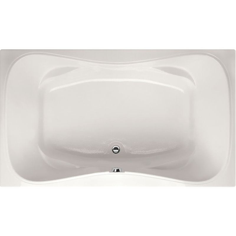 Builder Hourglass 72'' L Soaking Bathtub, White