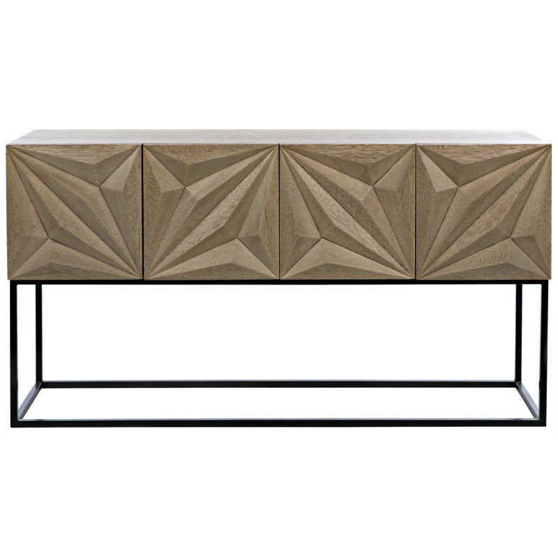Console Zurich, Noyer blanchi