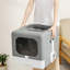 Alexian Plastic Litter Box Enclosure with Scoop