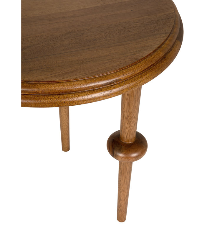 Foster Solid Wood End Table, Dark Walnut