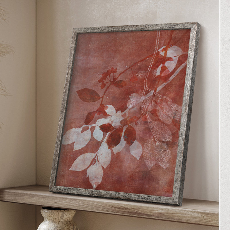 Branching Out XVI Framed Print - Solid Wood, 11" H x 9" W