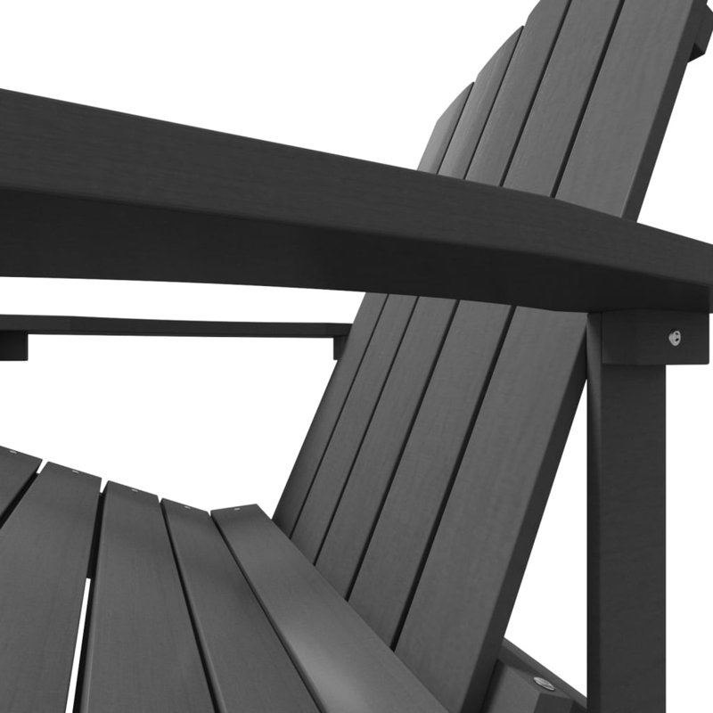 Linco Outdoor Adirondack Chair, Black