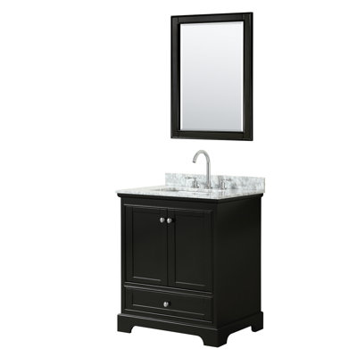 Deborah 30'' Single Bathroom Vanity with Marble Top