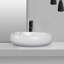 18.7'' X 14.3'' Modern Oval Bathroom Vessel Sink With Marble Look