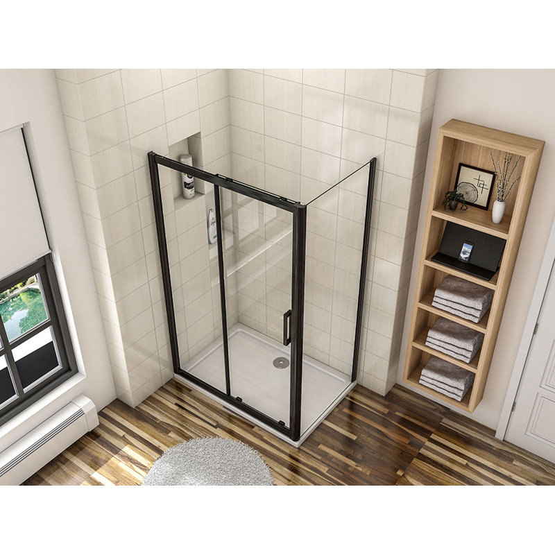 Angellica Sliding Rectangle Shower Enclosure with Tray  1950 x 1600 mm