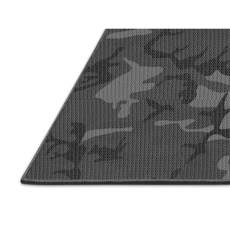 Tapis camouflage noir gris, Rectangle 8 pi x 10 pi