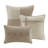 Rustic Faux Suede Bedding Set, Tan Polyester Comforter For Home