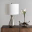 Lampe de table argent 14 po
