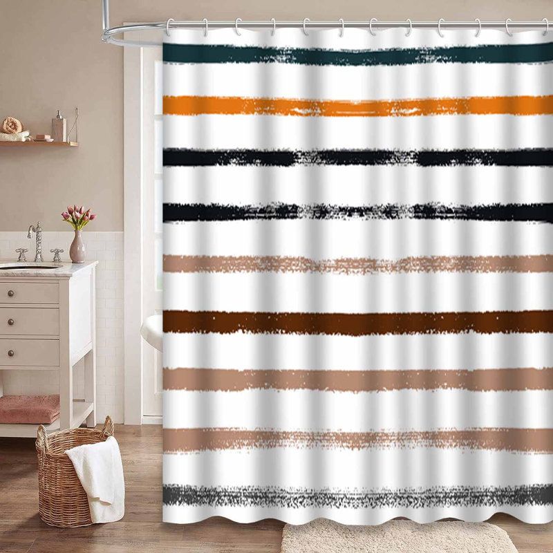 Rideau de douche Sailor Stripes, 72" L x 78" W