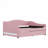 Teddy Fleece Full Upholstered Daybed with LED Lights and Trundle-1083262944