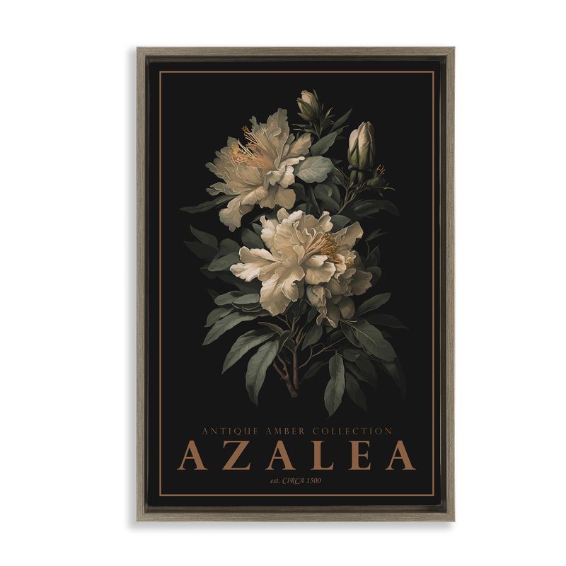 Antique Azalea Light Floating Frame, design by Chris Giampietro, Montalcino Elm Floater Frame, 25" H x 17" W