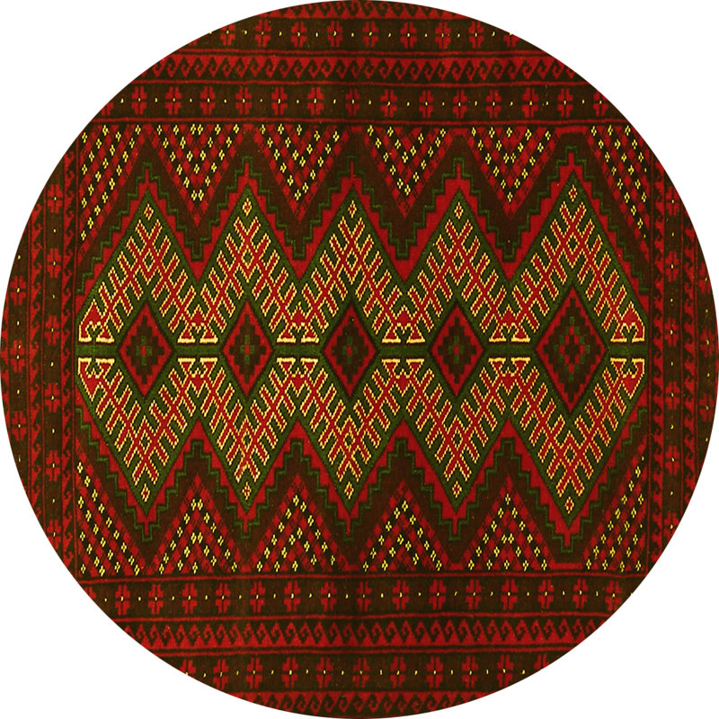 Heslar Performance Southwestern Indoor Rug, Round 7'