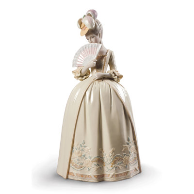 Porcelain Kisses Woman Statue