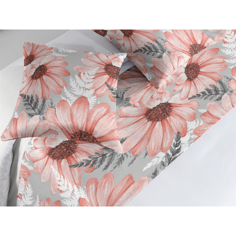 Ensemble de chemin de lit Ambesonne Summer Boho Daisy, Très grand lit