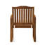 Fauteuils d'extérieur en bois Kd - résistant à la décoloration, l 24,75 "x P 26,75" H 35 "H bois, rouille, H siège 18,75"