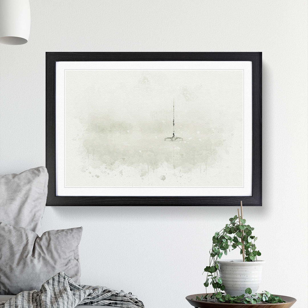 Trimaran Boat in Austria in Abstract - Picture Frame Graphic Art Print