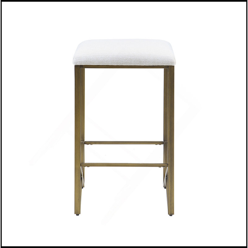 Backless Upholstered Counter Stool 26"H