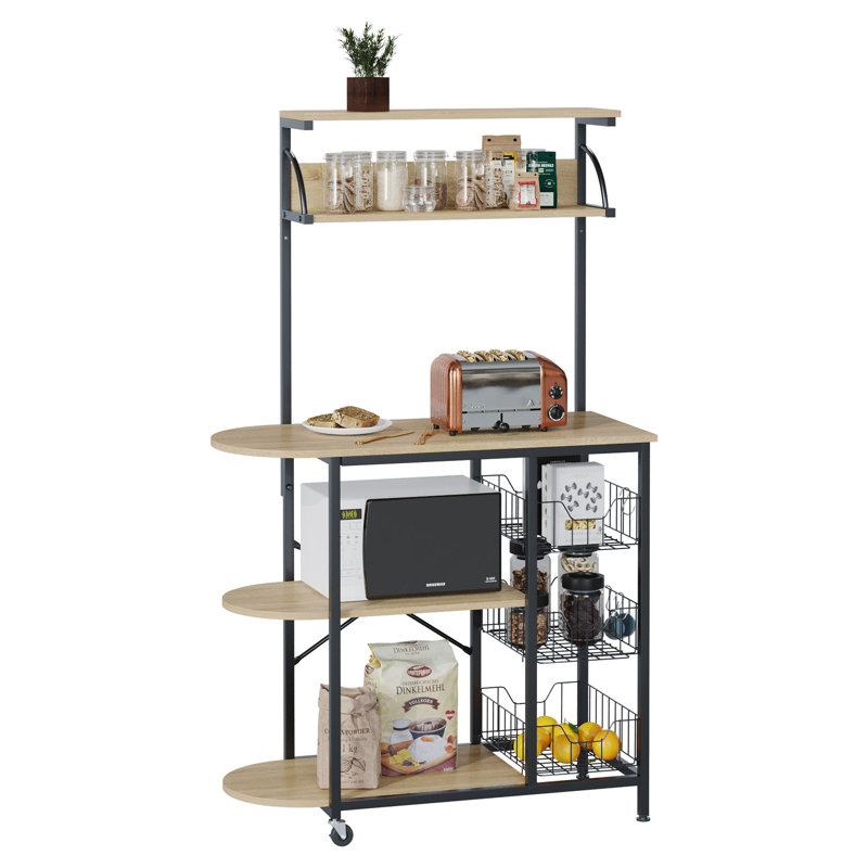 16.5'' Steel Standard Baker's Rack with Microwave Compatibility