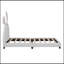 Lit plateforme tapissier en cuir avec ornement en forme de lapin-763780380-763780371