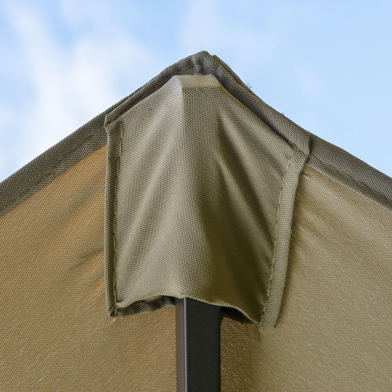 15' Double Sided Patio Umbrella, , Rust- Steel, Sun Block, Easy Crank Function, Coffee Rectangular Outdoor Sunshade Sided, Effortless Crank,