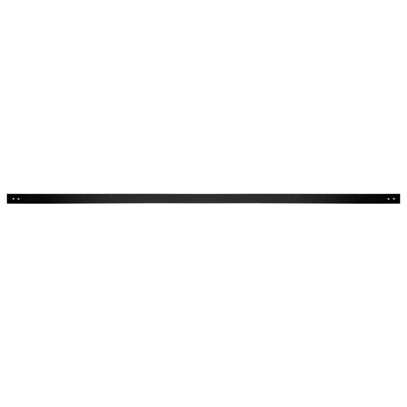 Black Steel Track Standard Single, 3.5" H x 4.5" W x 97.25" D
