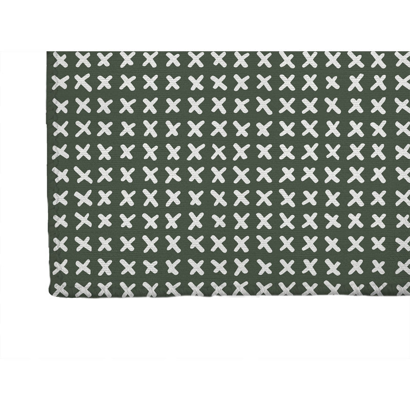 Cross Kids Play Mat, Rectangle 60" x 84", Chimichurri/Green