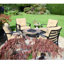 Bayfield FIREPIT 89cm COFFEE Table with 4 WINDSOR DELUXE LOUNGE Chair